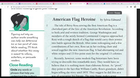 Heft, of Lancaster, Ohio. . American flag heroine answer key lesson 13